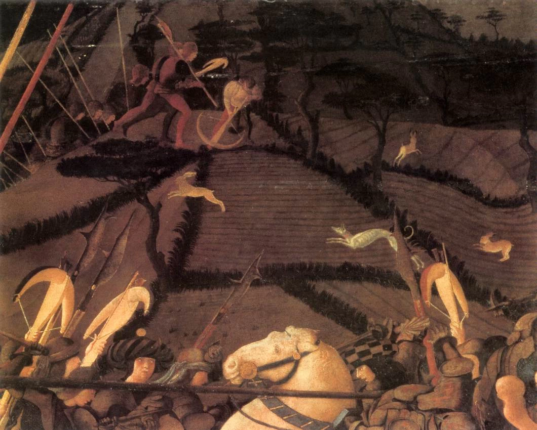 Bernardino della Ciarda butato giù dal suo cavallo - Galleria degli Uffizi, Firenze, dettaglio